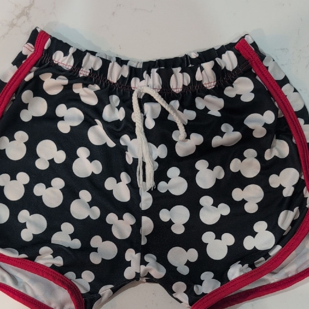 Black and White Mickey Mouse Shorts